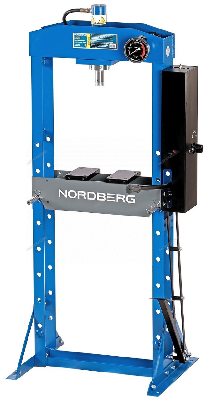 Пресс гидравлический, 15 т, ножной привод. NORDBERG  