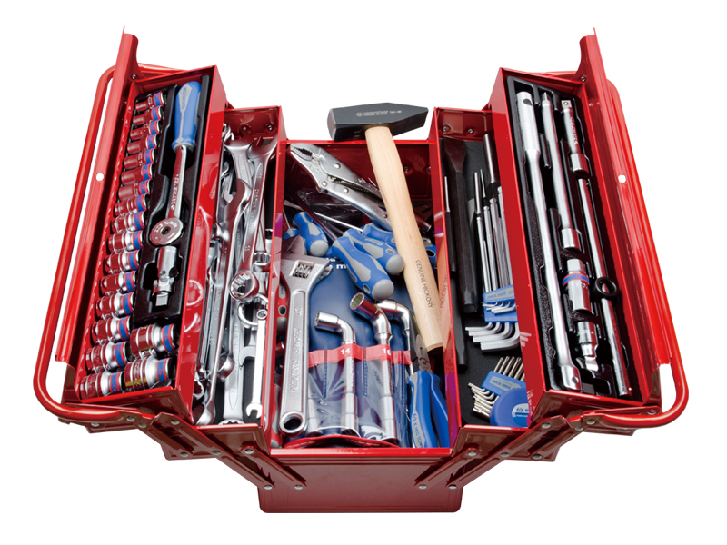 Ящик гармошка 87402 с инструментом103 пр