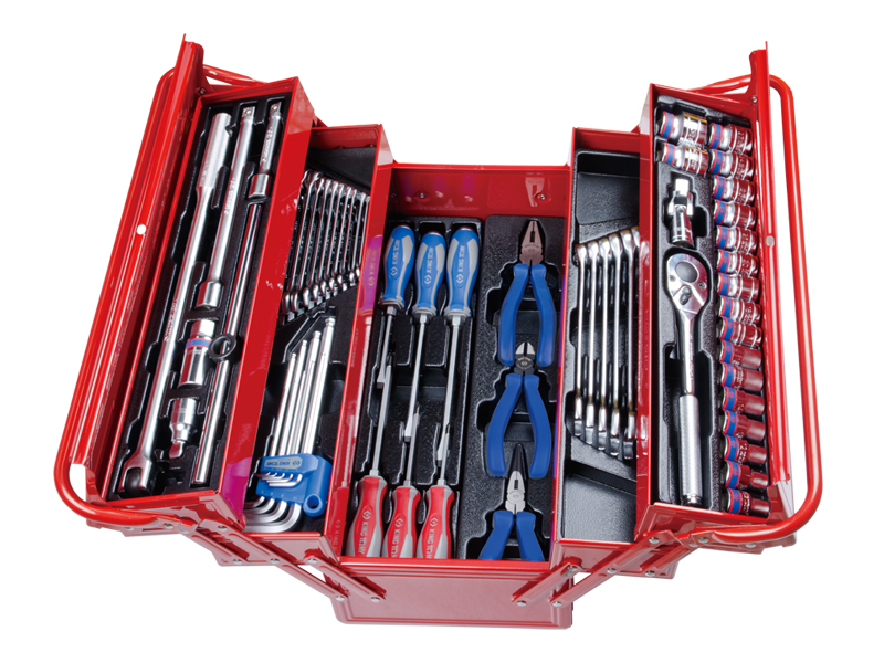 Ящик гармошка 87402 с инструментом 62пр.