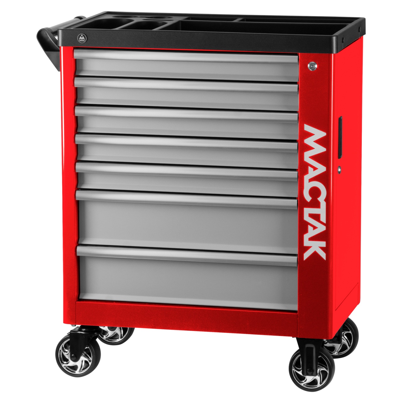 ТЕЛЕЖКА ИНСТРУМЕНТАЛЬНАЯ, 7 ПОЛОК, "НОВА", КРАСНАЯ МАСТАК