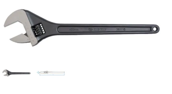 КЛЮЧ РАЗВОДНОЙ 43mm x 380mm, ЧЁРНЫЙ KING TONY КЛЮЧ РАЗВОДНОЙ 43mm x 380mm, ЧЁРНЫЙ KING TONY