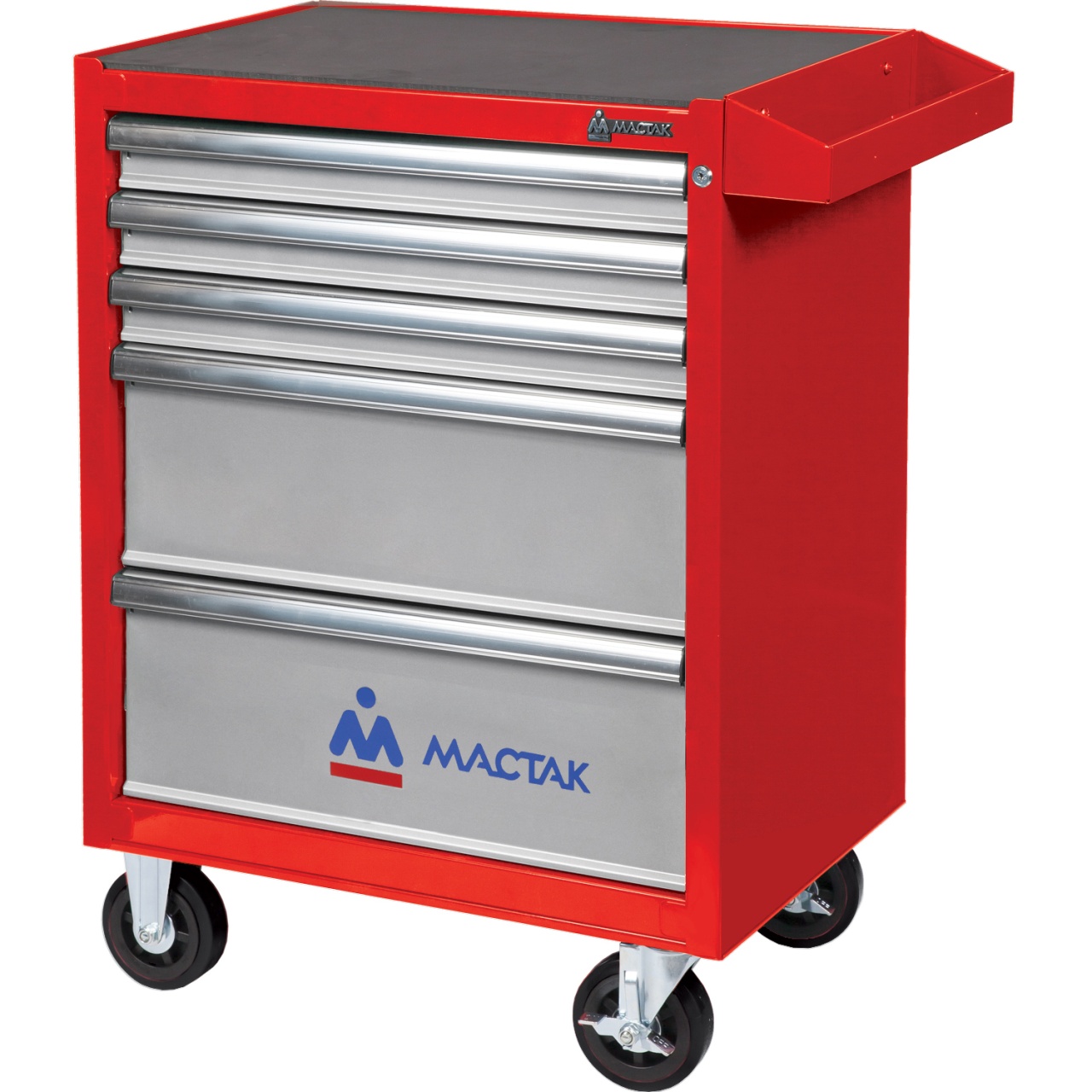 ТЕЛЕЖКА ИНСТРУМЕНТАЛЬНАЯ, 5 ПОЛОК, "ОПТИМА", КРАСНАЯ МАСТАК