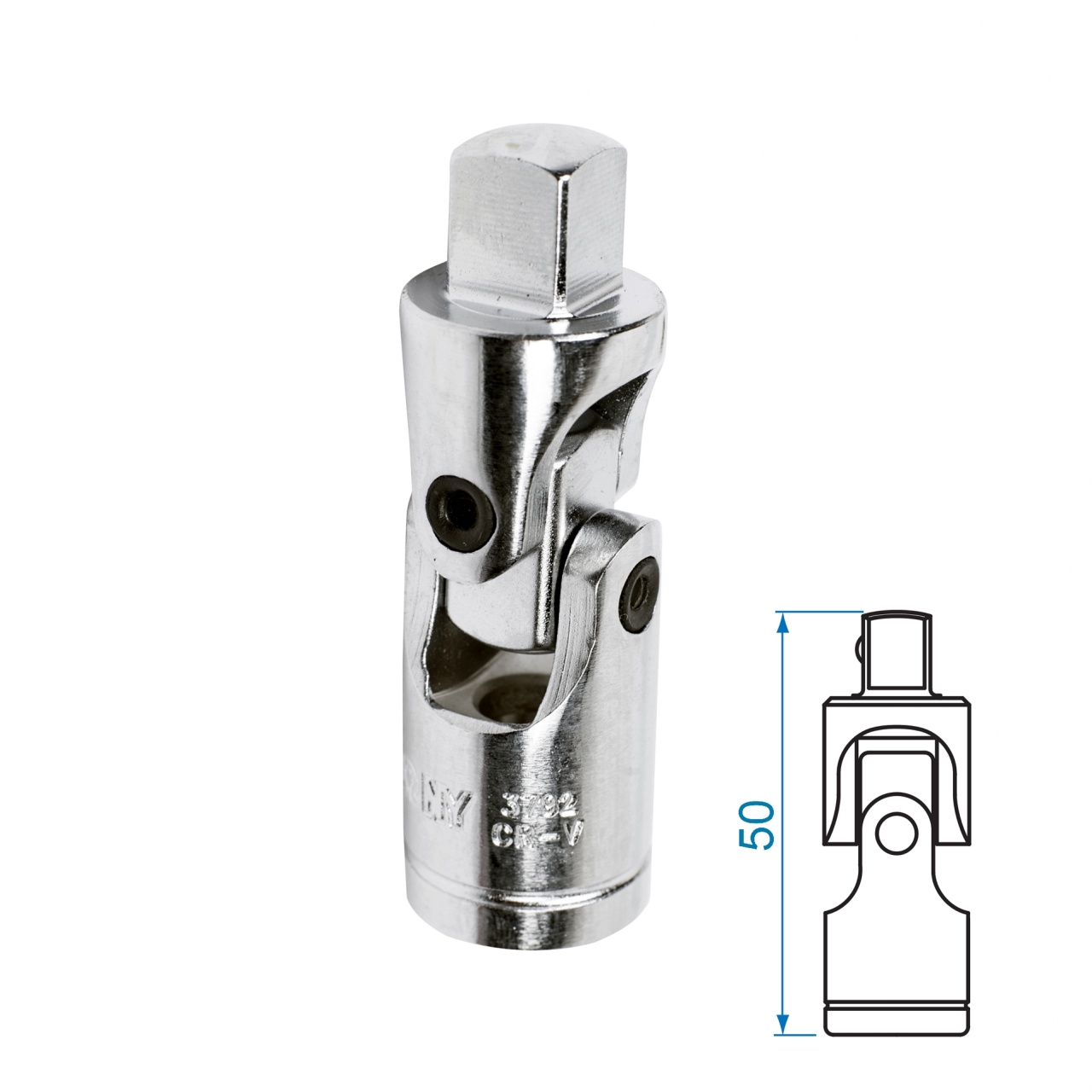 Кардан 3/8'', хром (3791) Кардан 3/8'', хром (3791)