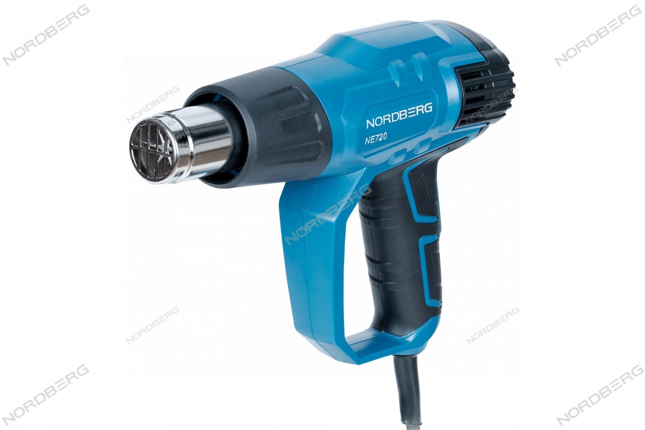 Фен с комплектом насадок, 50-600°С, 2000Вт