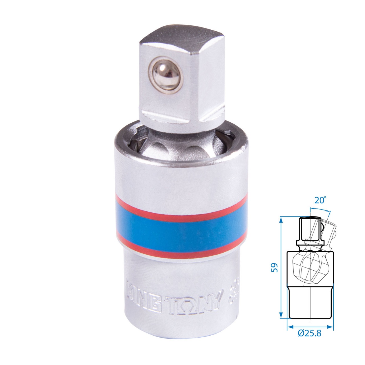 КАРДАН 1/2'' ШАРОВЫЙ KING TONY КАРДАН 1/2'' ШАРОВЫЙ KING TONY