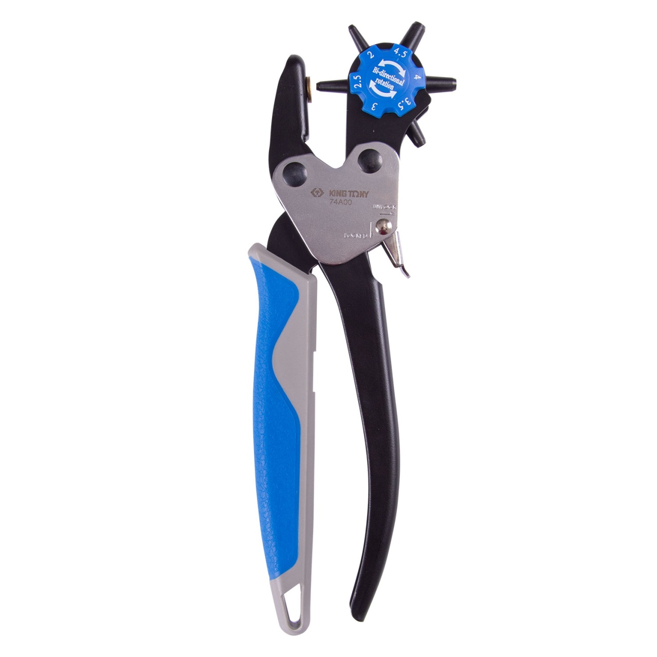 Дырокол револьверный  2-4,5 мм 230мм KING TONY